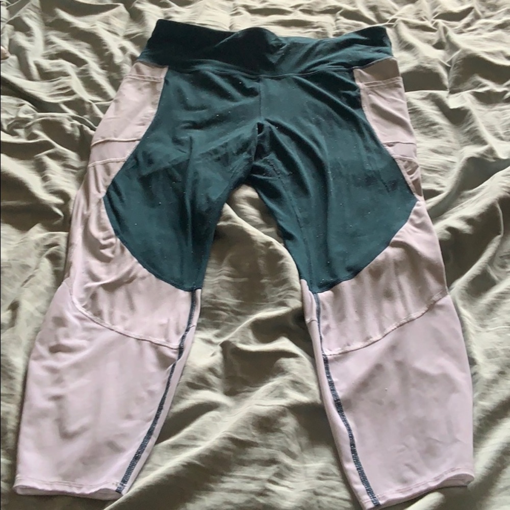 Workout leggings avia green and white 2xl